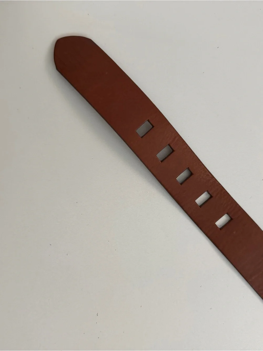 Banana Republic Belt Leather Metal Buckle Square Classic Brown Camel Gold